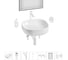 Набор Wellsee 7 в 1 Belle Spa 3.0 накладная раковина 45x45 см 20218510R 5