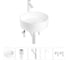 Набор Wellsee 5 в 1 Belle Spa накладная раковина 38x38 см 20212156R 1