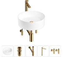 Набор Wellsee 5 в 1 Belle Spa накладная раковина 38x38 см 20212155R