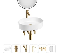 Набор Wellsee 6 в 1 Belle Spa накладная раковина 50x37 см 20218413R