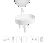 Набор Wellsee 6 в 1 Belle Spa накладная раковина 50x37 см 20218414R