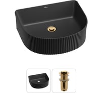 Набор Wellsee 2 в 1 Festive Fox накладная/подвесная раковина 40x35 см 20213644R