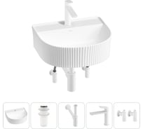 Набор Wellsee 5 в 1 Festive Fox накладная/подвесная раковина 45x40 см 20213449R