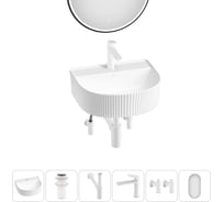 Набор Wellsee 6 в 1 Festive Fox накладная/подвесная раковина 45x40 см 20218000R