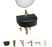 Набор Wellsee 6 в 1 Festive Fox накладная/подвесная раковина 45x40 см 20218007R