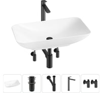 Набор Wellsee 5 в 1 Demure накладная раковина 60x36 см 20214596R