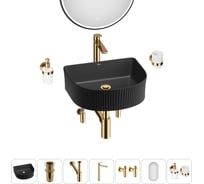 Набор Wellsee 7 в 1 Festive Fox накладная/подвесная раковина 45x40 см 20217982R