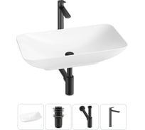 Набор Wellsee 4 в 1 Demure накладная раковина 60x36 см 20214592R