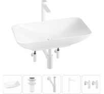 Набор Wellsee 5 в 1 Demure накладная раковина 60x36 см 20214598R