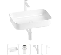 Набор Wellsee 4 в 1 Preen накладная раковина 60x42 см 20214258R