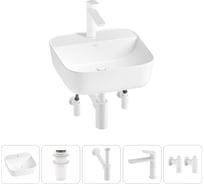 Набор Wellsee 5 в 1 Preen накладная раковина 40x40 см 20214302R