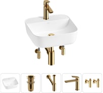 Набор Wellsee 5 в 1 Preen накладная раковина 40x40 см 20214301R