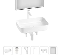 Набор Wellsee 6 в 1 Preen накладная раковина 50x40 см 20218294R