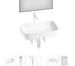Набор Wellsee 6 в 1 Preen накладная раковина 50x40 см 20218294R 1