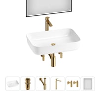 Набор Wellsee 6 в 1 Preen накладная раковина 50x40 см 20218293R