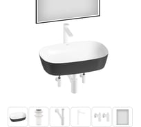 Набор Wellsee 6 в 1 Ground Breaking накладная раковина 61x39 см 20218623R