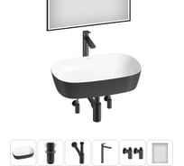 Набор Wellsee 6 в 1 Ground Breaking накладная раковина 61x39 см 20218622R