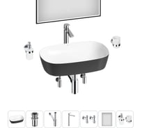 Набор Wellsee 7 в 1 Ground Breaking накладная раковина 61x39 см 20218624R