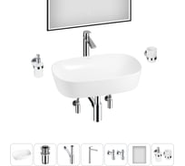 Набор Wellsee 7 в 1 Ground Breaking накладная раковина 61x39 см 20218617R