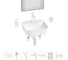 Набор Wellsee 7 в 1 Preen накладная раковина 40x40 см 20218326R 1