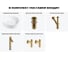 Акционный набор Wellsee 5 в Coax накладная раковина 36x36 см 20213941R 12