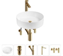 Акционный набор Wellsee 5 в Coax накладная раковина 36x36 см 20213893R