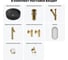 Акционный набор Wellsee 7 в Coax накладная раковина 30x30 см 20218212R 13