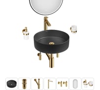 Акционный набор Wellsee 7 в Coax накладная раковина 36x36 см 20218236R