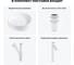 Акционный набор Wellsee 4 в Coax накладная раковина 40x40 см 20213954R 12