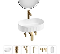 Акционный набор Wellsee 6 в Festive Fox 2.0 накладная раковина 50x32 см 20218083R