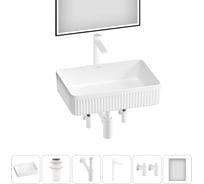 Акционный набор Wellsee 6 в Festive Fox 2.0 накладная раковина 50x36 см 20218070R