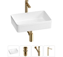 Акционный набор Wellsee 4 в Festive Fox 2.0 накладная раковина 50x35 см 20213524R