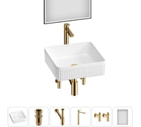 Акционный набор Wellsee 6 в Festive Fox 2.0 накладная раковина 40x40 см 20218055R