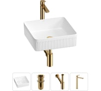 Акционный набор Wellsee 4 в Festive Fox 2.0 накладная раковина 40x40 см 20213508R