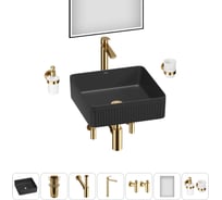 Акционный набор Wellsee 7 в Festive Fox 2.0 накладная раковина 40x40 см 20218066R