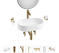 Акционный набор Wellsee 7 в Festive Fox 2.0 накладная раковина 50x32 см 20218087R