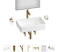 Акционный набор Wellsee 7 в Festive Fox 2.0 накладная раковина 50x36 см 20218073R