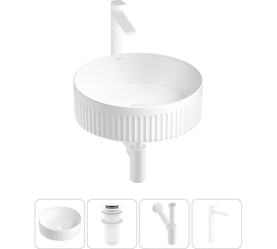 Акционный набор Wellsee 4 в Festive Fox 2.0 накладная раковина 36x36 см 20213461R 1