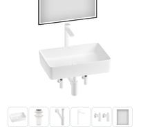 Акционный набор Wellsee 6 в FreeDom 2.0 накладная раковина 50x34 см 20217886R