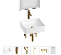 Акционный набор Wellsee 6 в FreeDom 2.0 накладная раковина 36x36 см 20217861R