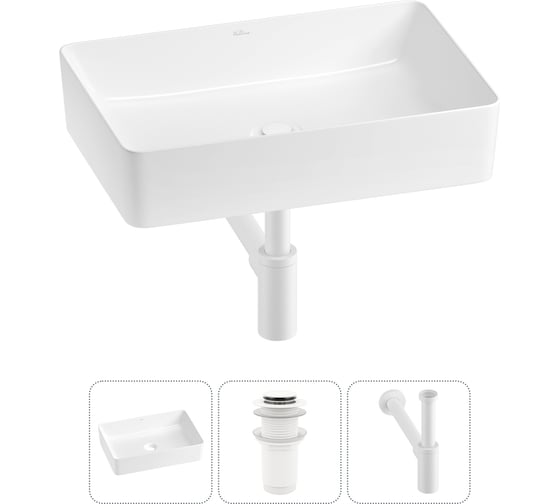 Акционный набор Wellsee 3 в FreeDom 2.0 накладная раковина 50x34 см 20214446R 1
