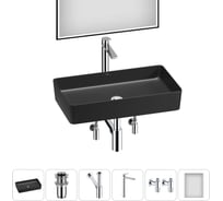 Акционный набор Wellsee 6 в FreeDom 2.0 накладная раковина 60x34 см 20217947R