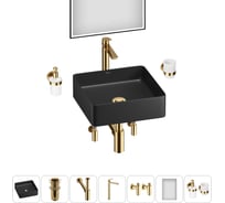 Акционный набор Wellsee 7 в FreeDom 2.0 накладная раковина 30x30 см 20217872R