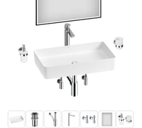 Акционный набор Wellsee 7 в FreeDom 2.0 накладная раковина 60x34 см 20217943R