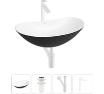 Акционный набор Wellsee 4 в Carefree Dove накладная раковина 43x28 см 20212305R