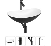Акционный набор Wellsee 4 в Carefree Dove накладная раковина 60x36 см 20212328R