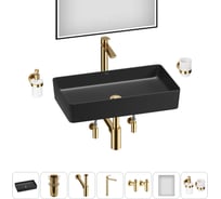 Акционный набор Wellsee 7 в FreeDom 2.0 накладная раковина 60x34 см 20217952R