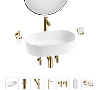 Набор Wellsee 7 в 1 Saint-Germain накладная раковина 56x37 см 20218553R