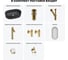 Набор Wellsee 7 в 1 Saint-Germain накладная раковина 56x37 см 20218560R 13