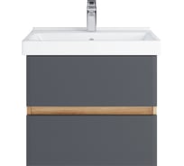 Тумба с раковиной RUVANN GLORY 50 + Фест 50 в ванную подвесная Т.GLORY.П-50П-KIT-FES